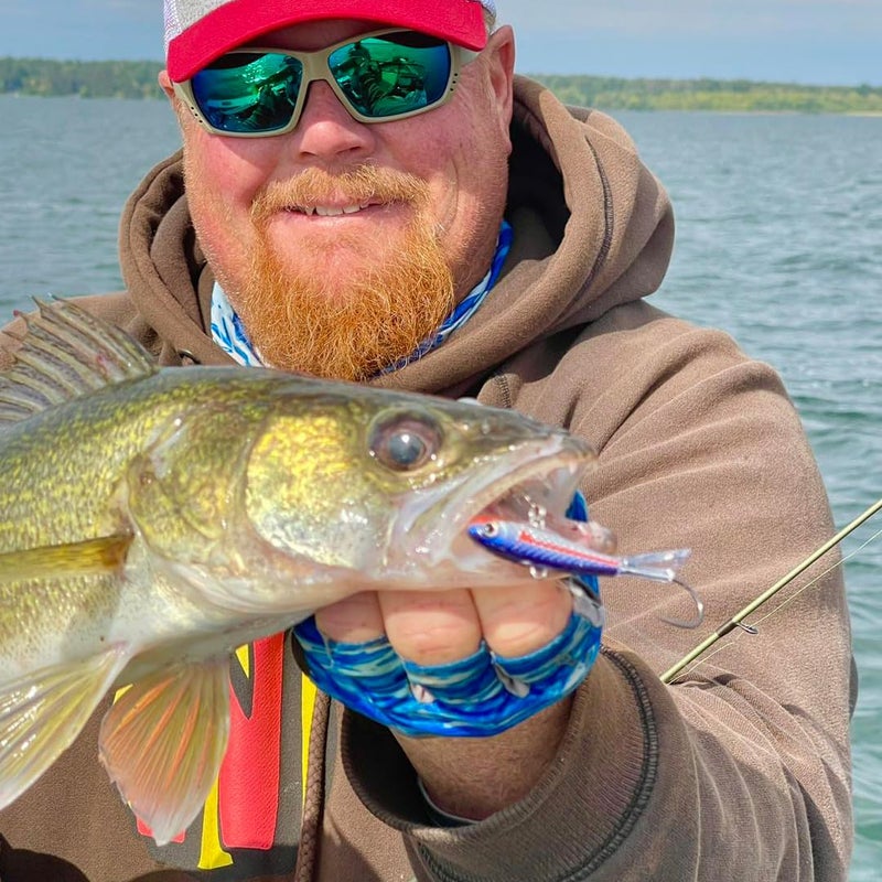 أداة صيد السمك من Northland، لعبة Pitchin' Puppet Darting لصيد السمك الفاخر من أجل القفز المفاجئ والرمي، 5/16 أونصة، سيارة سباق زرقاء - Image 5